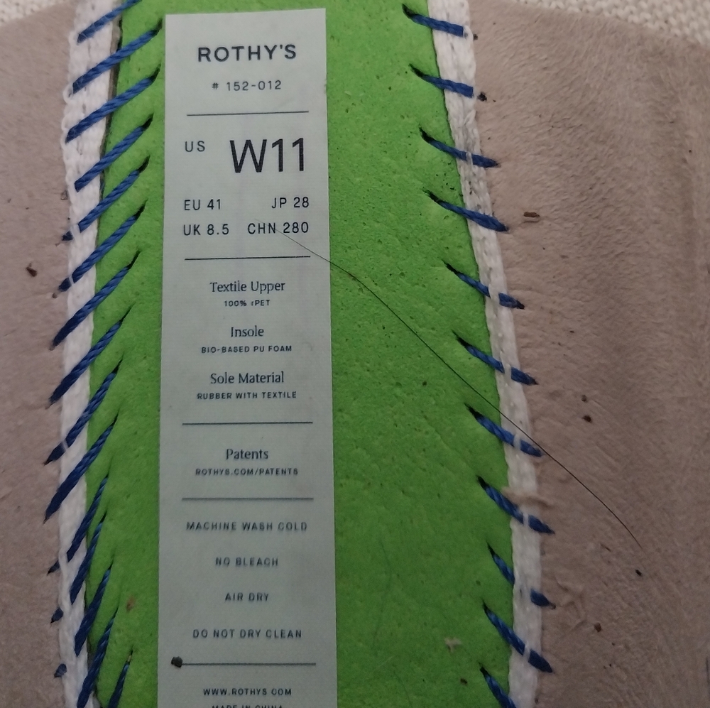 Rothy's The Flat II Diamond Twill Pointed Toe Flats - Picture 7 of 12